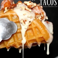 Brain Break Foodie Friday!  Chicken & Waffle Tacos...with Honey Cream!!🤗  